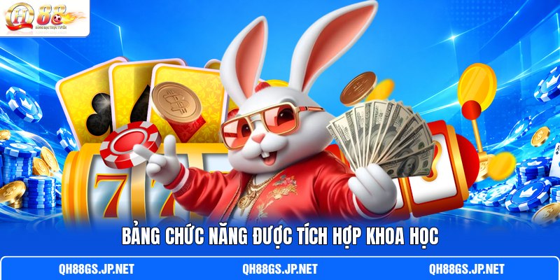 Bảng chức năng được tích hợp khoa học