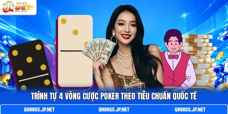 Trình tự 4 vòng cược Poker theo tiêu chuẩn quốc tế Trình tự 4 vòng cược Poker theo tiêu chuẩn quốc tế