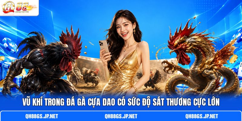 V ũ khí trong đá gà cựa dao có sức độ sát thương cực lớn